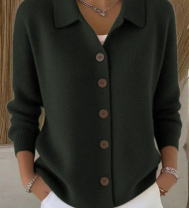 Josefina | Chaqueta de Punto con Cuello y Botones