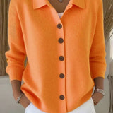 Josefina | Chaqueta de Punto con Cuello y Botones