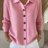 Josefina | Chaqueta de Punto con Cuello y Botones