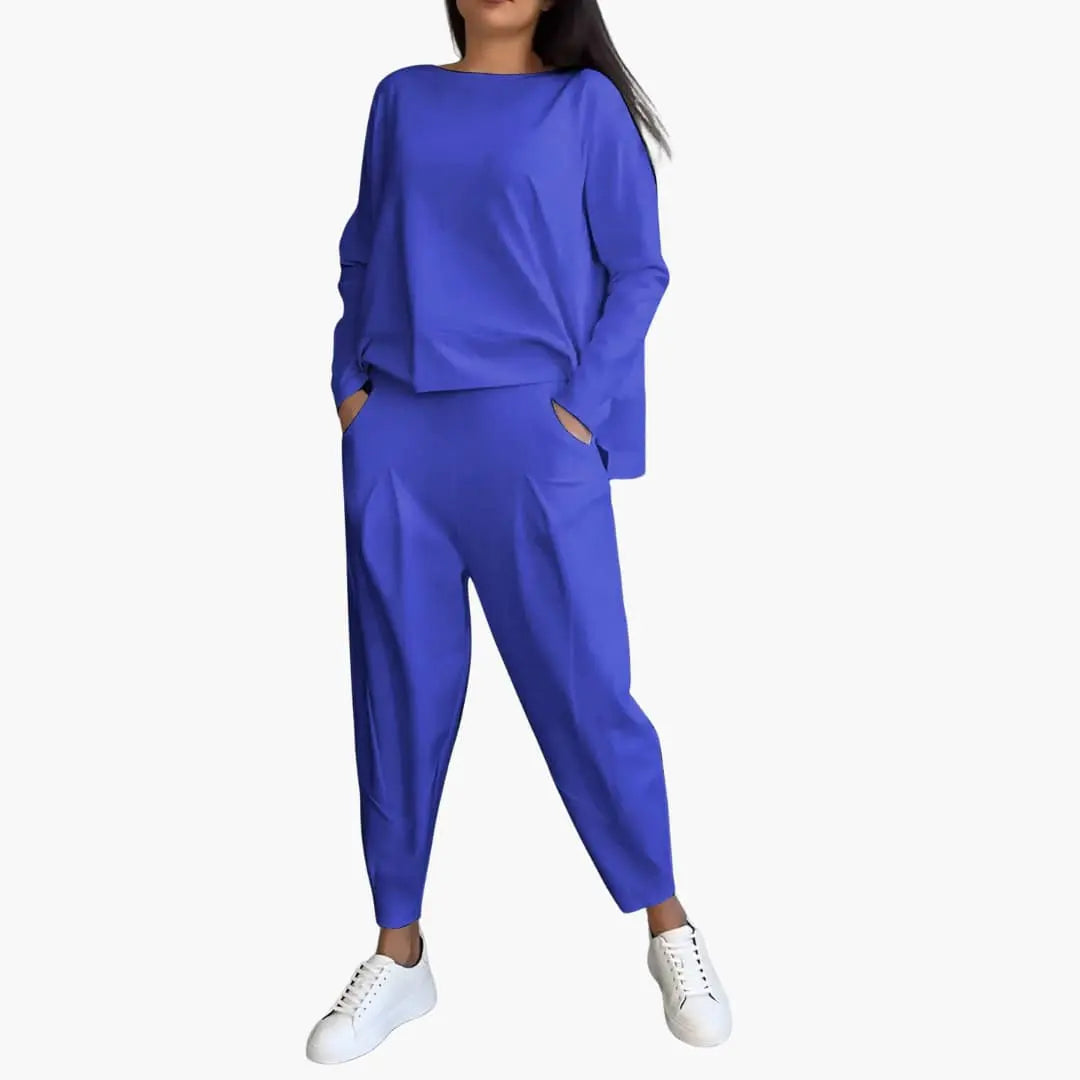 Thea | Conjunto de Dos Piezas con Cuello Redondo