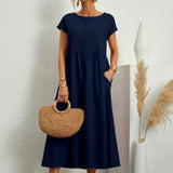 Gabrielle™ — Vestido midi fluido, elegancia atemporal