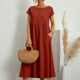 Gabrielle™ — Vestido midi fluido, elegancia atemporal