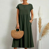 Gabrielle™ — Vestido midi fluido, elegancia atemporal