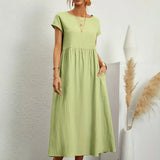 Gabrielle™ — Vestido midi fluido, elegancia atemporal