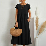 Gabrielle™ — Vestido midi fluido, elegancia atemporal