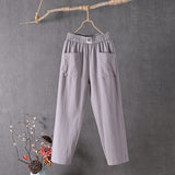 Alyra - Pantalones Relax con Bolsillos