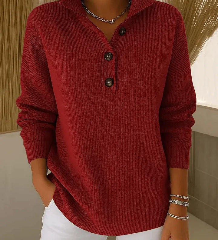 Amparo | Jersey Polo con Cuello de Pico