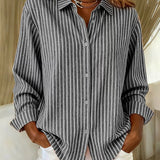 Jimena | Camisa de Rayas con Botones
