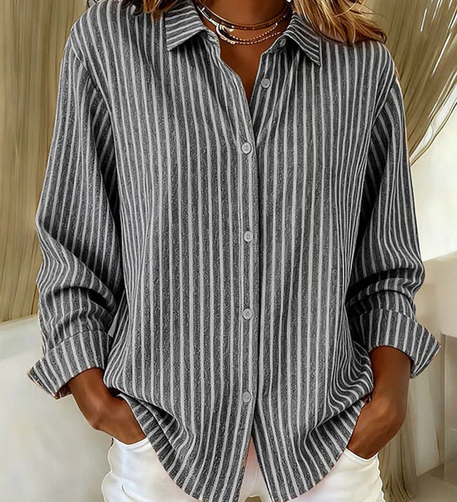Jimena | Camisa de Rayas con Botones