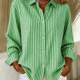 Jimena | Camisa de Rayas con Botones