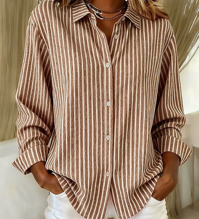 Jimena | Camisa de Rayas con Botones