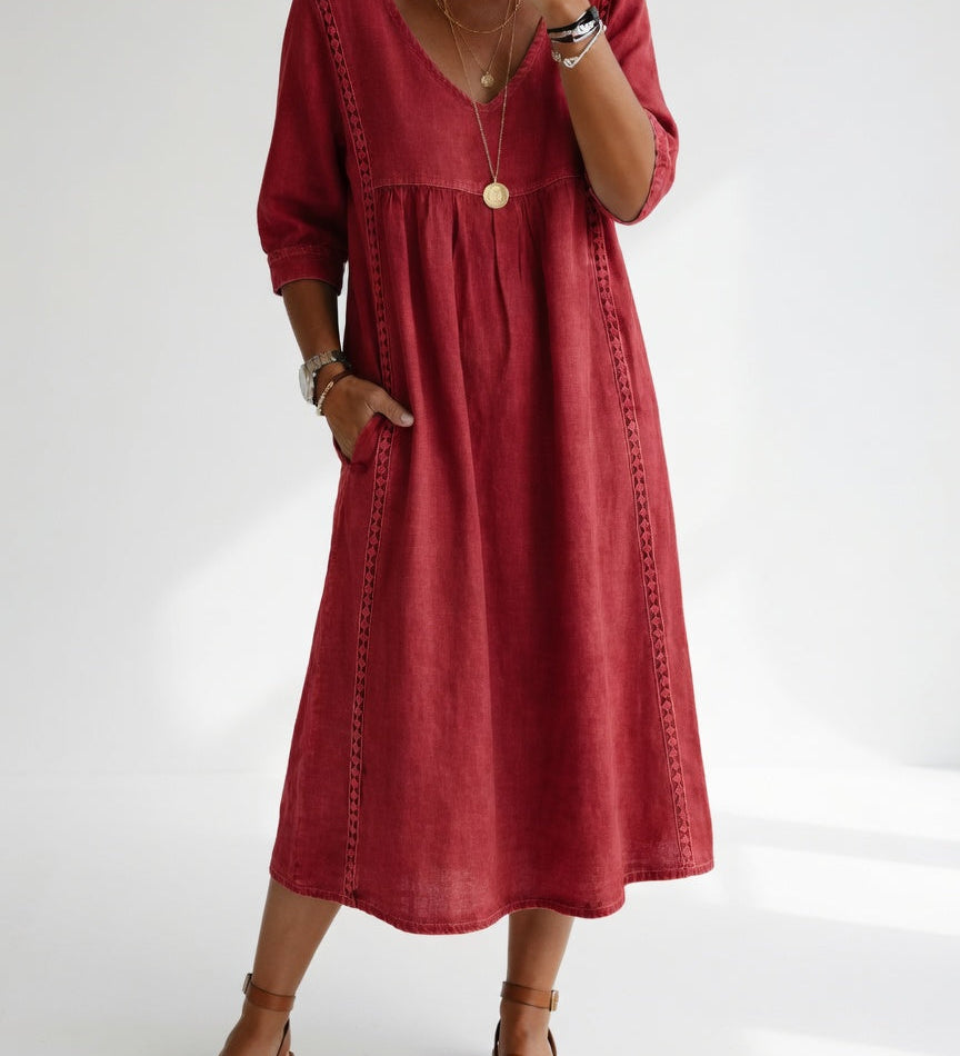 Lioréa™ — Vestido midi fluido, desenfadado y elegante