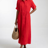 Lysandra™ - Vestido camisero fluido de verano