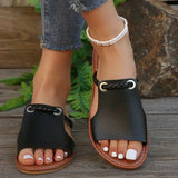 Sandalias Tejidas Sin Talón