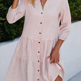 Elaine Vestido Midi Fluido