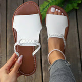 Sandalias Tejidas Sin Talón
