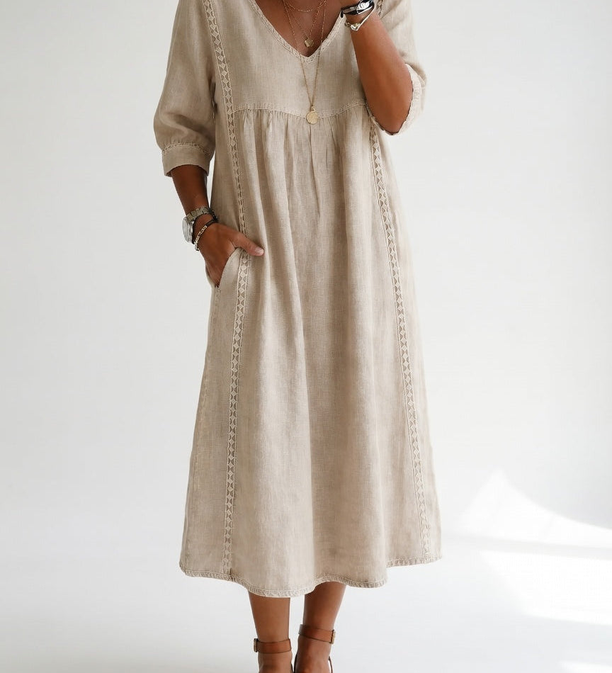 Lioréa™ — Vestido midi fluido, desenfadado y elegante