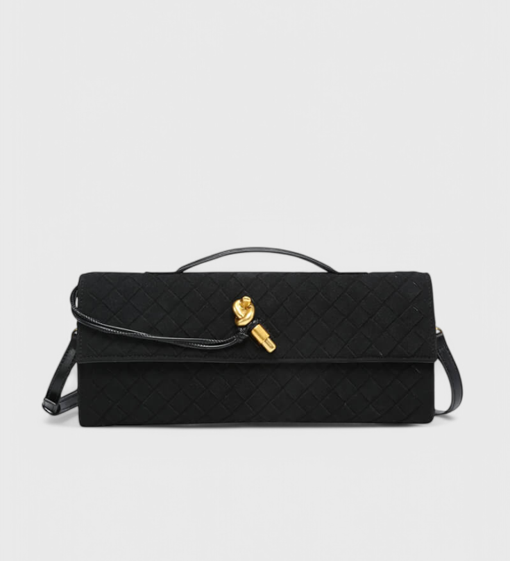 Melanie | Bolso de Hombro Clásico de Ante