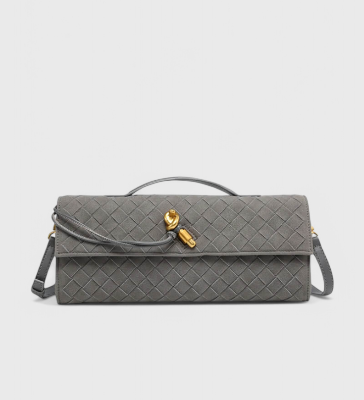 Melanie | Bolso de Hombro Clásico de Ante