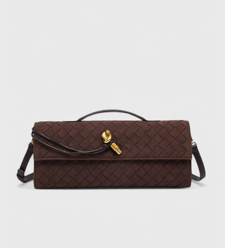 Melanie | Bolso de Hombro Clásico de Ante