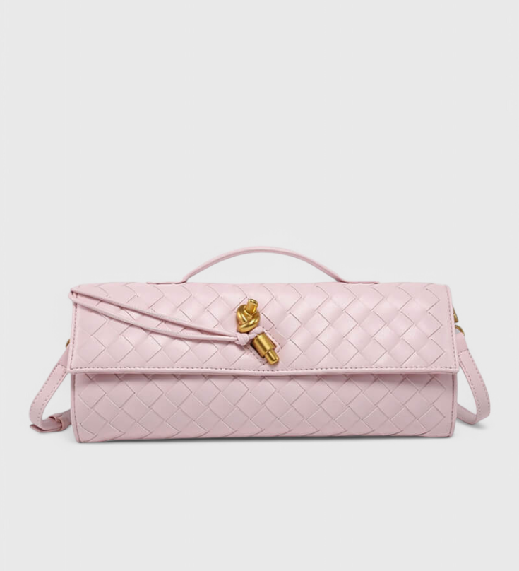 Melanie | Clutch con Detalle de Nudo Dorado