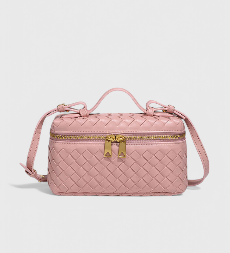 Milla | Bolso Mini Woven con Accesorios Dorados