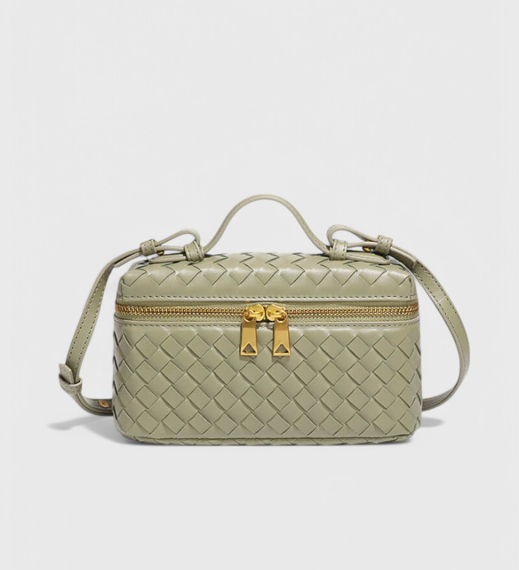 Milla | Bolso Mini Woven con Accesorios Dorados