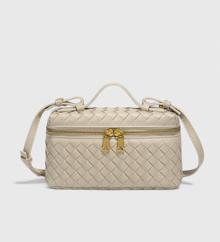 Milla | Bolso Mini Woven con Accesorios Dorados