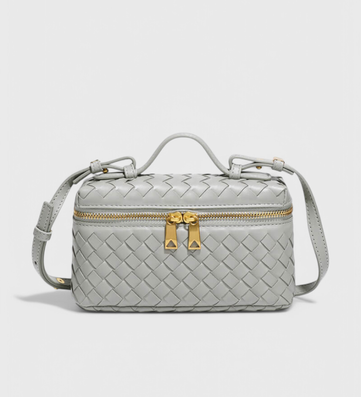 Milla | Bolso Mini Woven con Accesorios Dorados