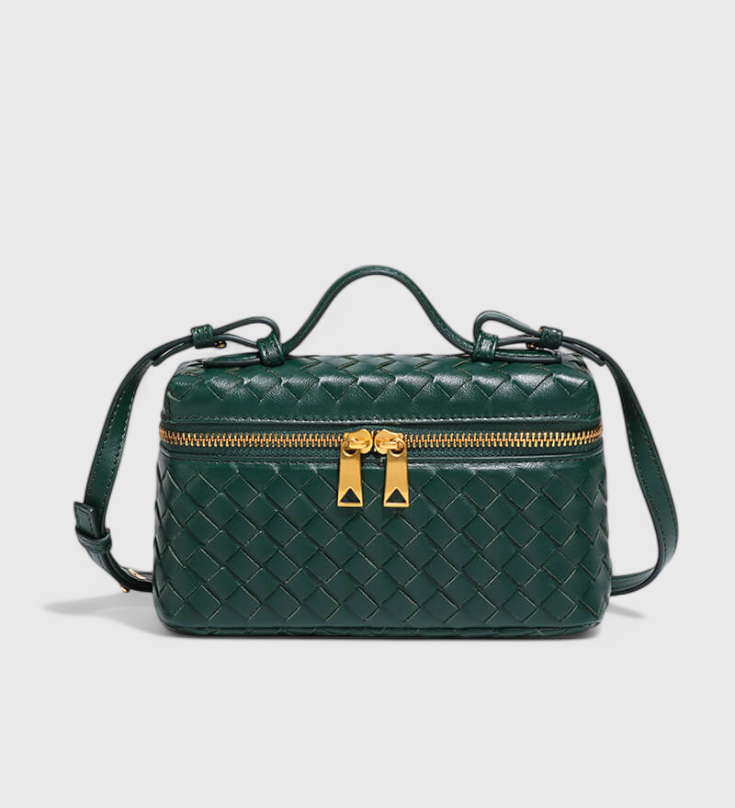 Milla | Bolso Mini Woven con Accesorios Dorados