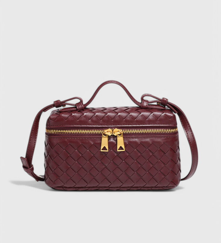Milla | Bolso Mini Woven con Accesorios Dorados