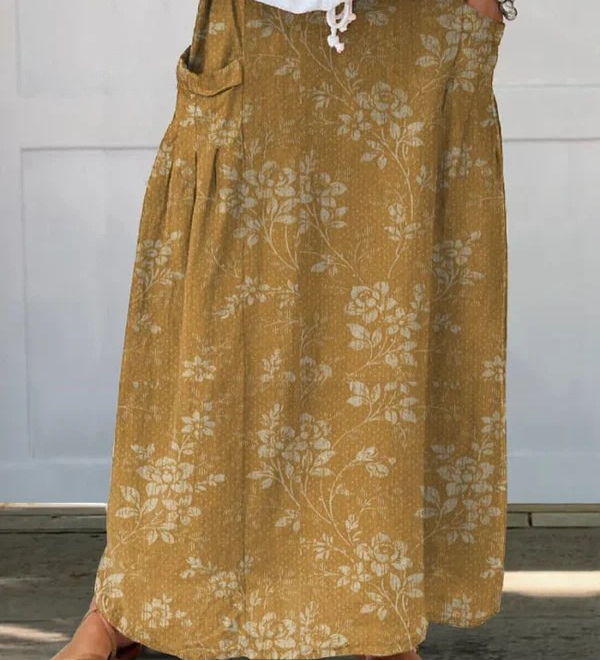 Falda Granada - Estampada Ligera
