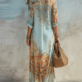 Serena | Vestido Camisero Mediterráneo