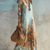 Serena | Vestido Camisero Mediterráneo