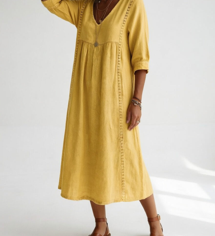 Lioréa™ — Vestido midi fluido, desenfadado y elegante