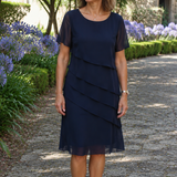 Julia – Vestido Elegante y Fluido con Volantes
