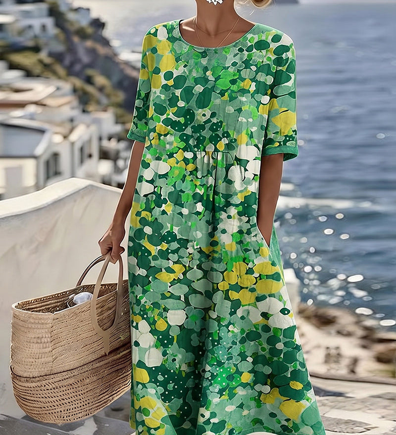 ELENA™ - VESTIDO MIDI FLORAL ELEGANTE DE VERANO