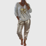 Arlise - Conjunto Casual Elegante de Dos Piezas
