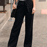 Joleen - Pantalones Relaxed para Mujer con Cuerda y Cintura Elástica