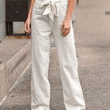 Joleen - Pantalones Relaxed para Mujer con Cuerda y Cintura Elástica