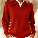 Vicenta | Jersey con Cuello Polo y Botones