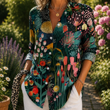 Florina | Blusa Elegancia de Pavo Real