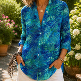 Lisa | Blusa Elegancia de Pavo Real