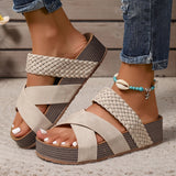 Sandalias de Elegancia Tejida