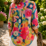 Deliane | Blusa Artística Vibrante