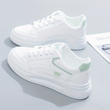 Zapatillas blancas chic de comodidad ligera
