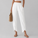 Essari - Pantalones con Dobladillo Deshilachado