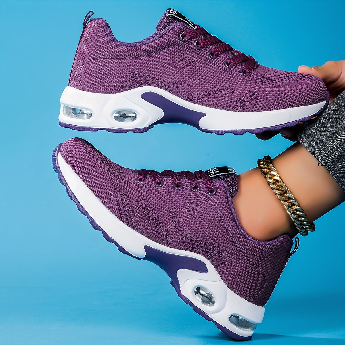 Zapatillas de deporte amortiguadas, transpirables y antideslizantes