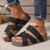 Sandalias de Elegancia Tejida