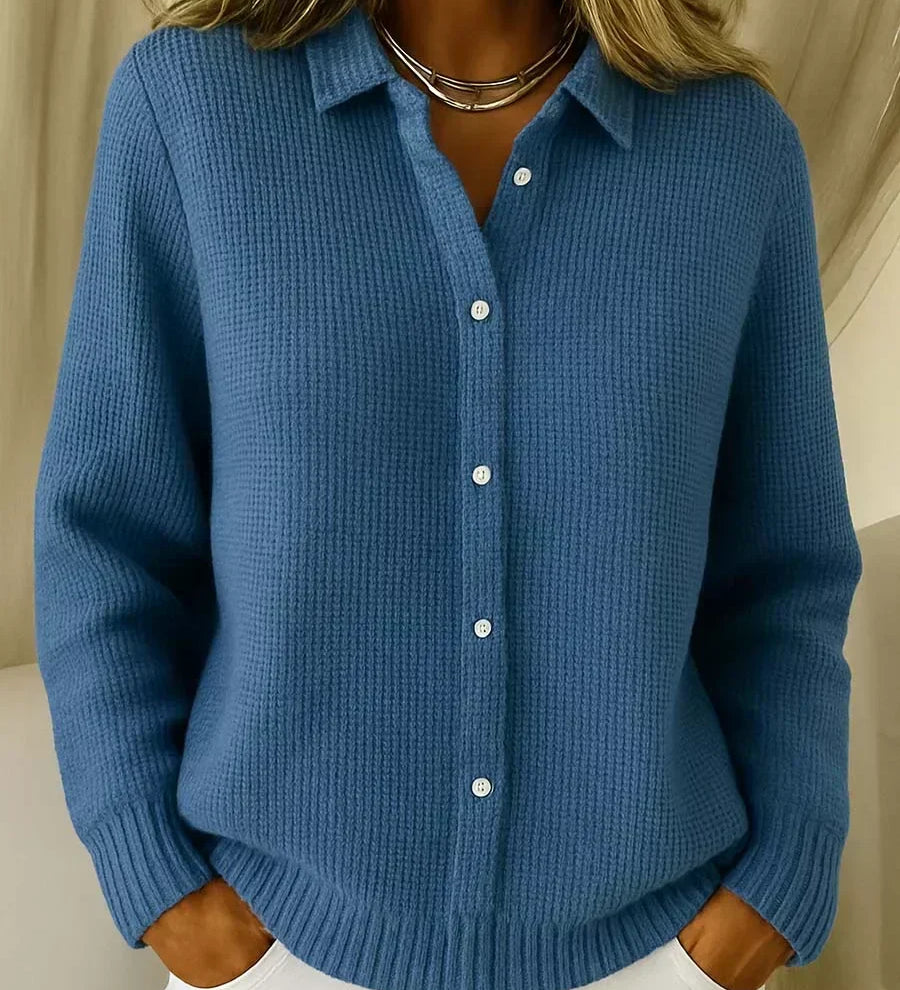 Carmela | Chaqueta de Punto Texturizada con Botones